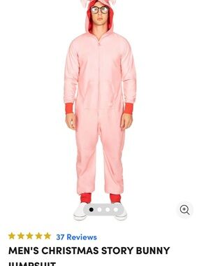 Tipsy Elves Light Pink Bunny Jumpsuit